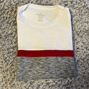 White red and gray medium American Eagle short sleeve active Flexstyle